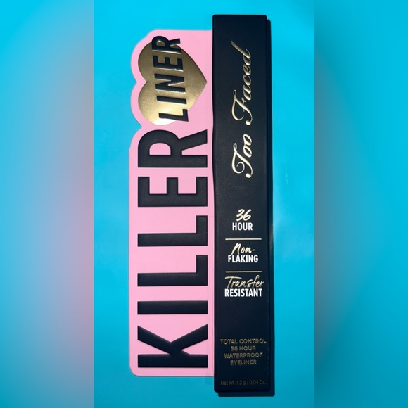 Too Faced Killer Liner 36 Hour Waterproof Gel Eyeliner Pencil - Black. - Picture 2 of 7